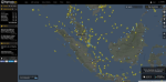 [Empty pathway MH370, picture source: Bob Jagernath - https://www.flightradar24.com/]