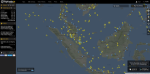 [Empty pathway MH370, picture source: Bob Jagernath - https://www.flightradar24.com/]