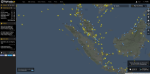 [Empty pathway MH370, picture source: Bob Jagernath - https://www.flightradar24.com/]