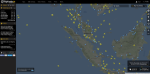 [Empty pathway MH370, picture source: Bob Jagernath - https://www.flightradar24.com/]