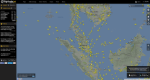 [Traffic above the South-China Sea, the traffic to and from KLIA and SIN, picture source: Bob Jagernath - https://www.flightradar24.com/]